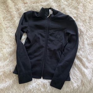 Chloe Noel adult small figure skating jacket with cardinal skating school logo